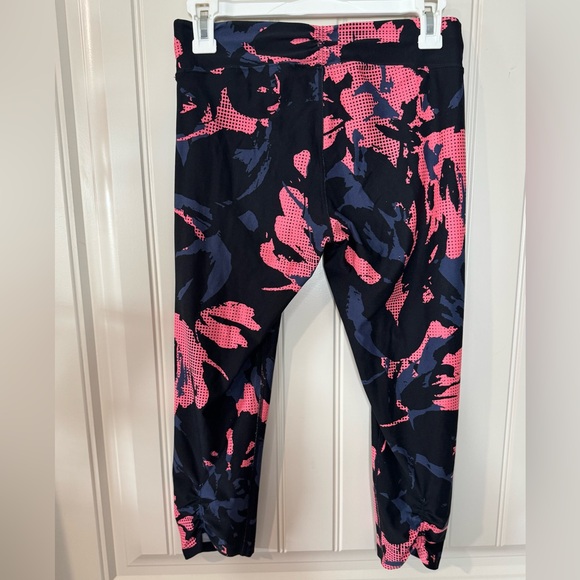2/for $20 🪩 CALVIN KLEIN Women’s Pink/Navy Floral Leggings 💕 (Size Small) - Picture 6 of 12